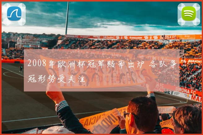 2008年欧洲杯冠军赔率出炉 各队争冠形势受关注